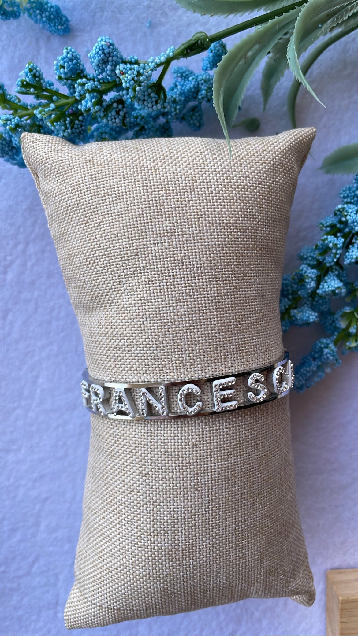 Bracciale nome zirconato