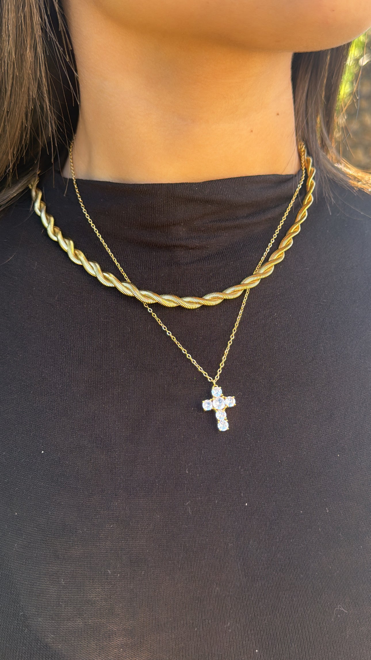 Collana croce new