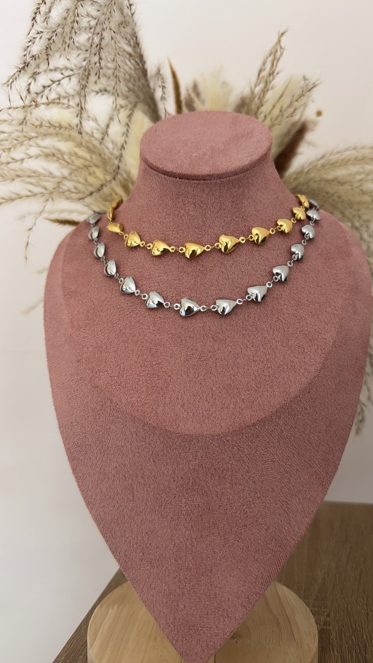 Collana cuori sonaglio