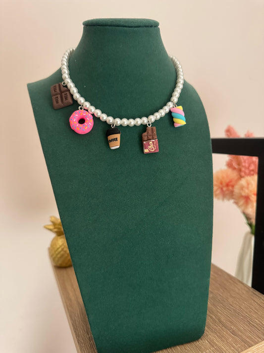 Collana Barcellona medium perle