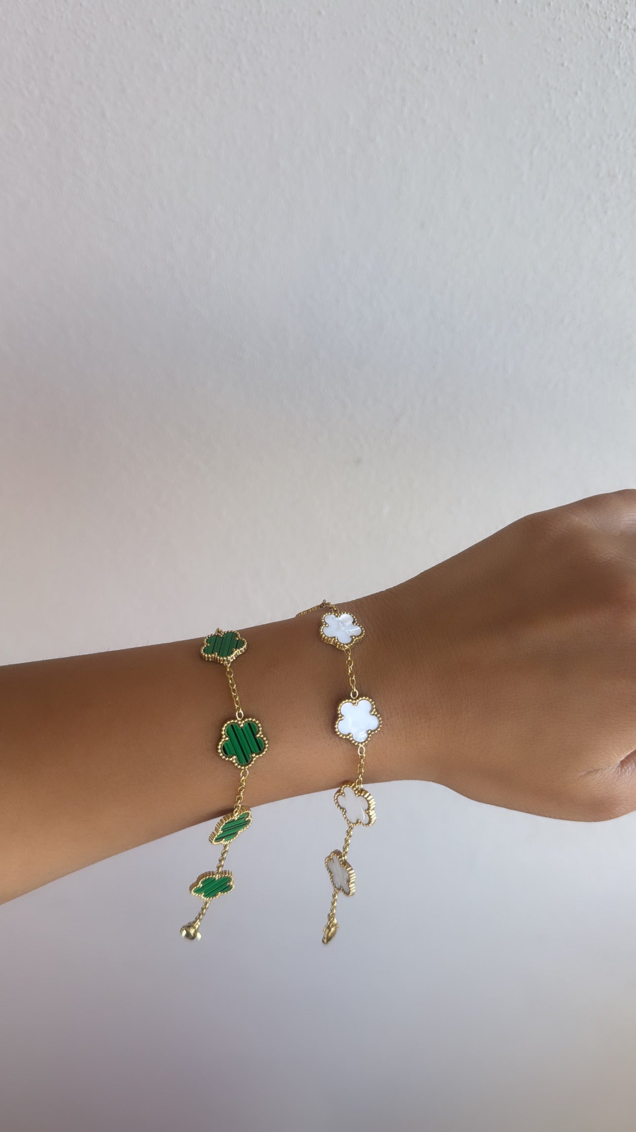Bracciale quadrifogli