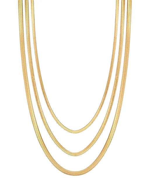 Collana snake tripla