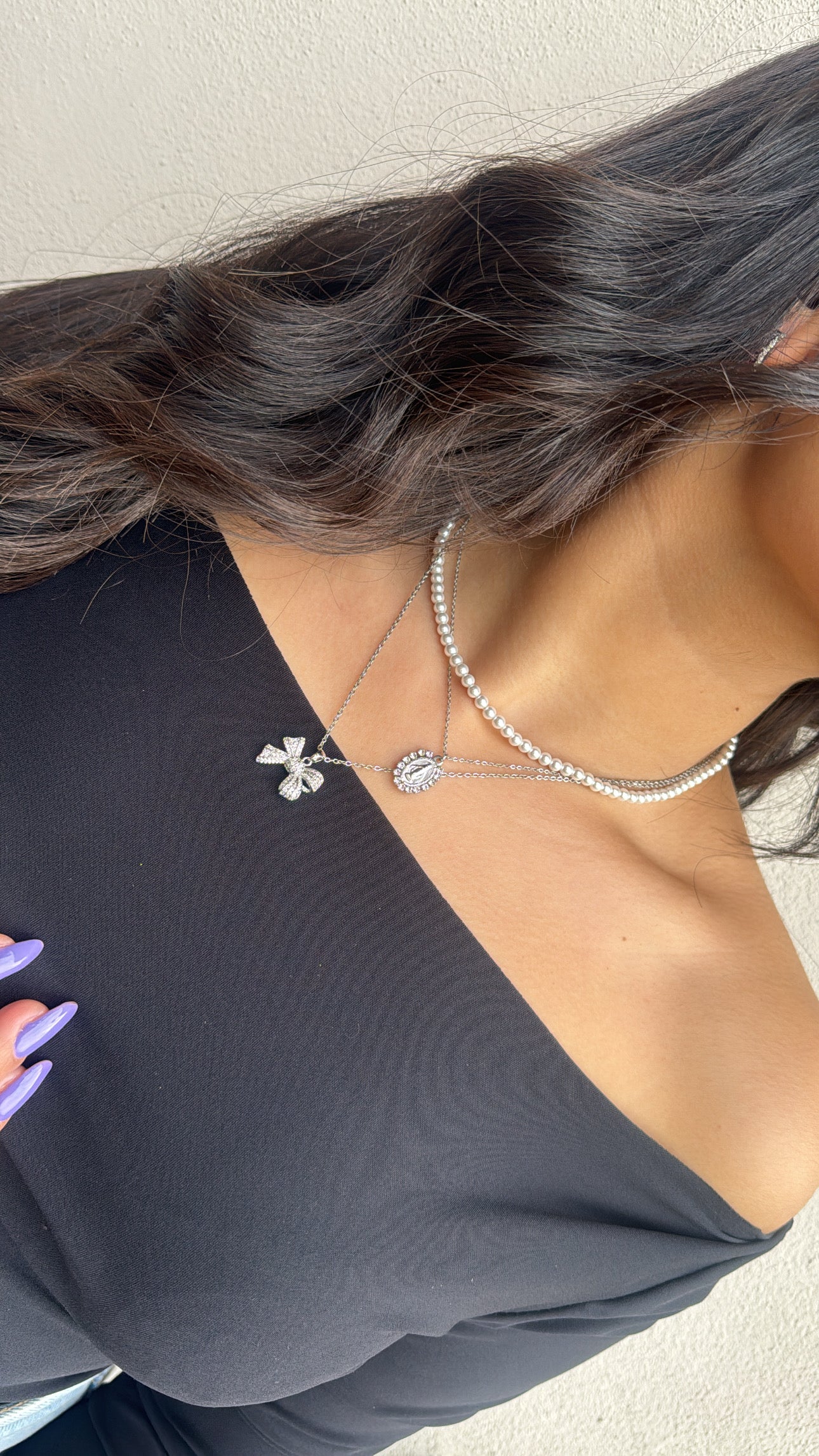 Collana girocollo perle