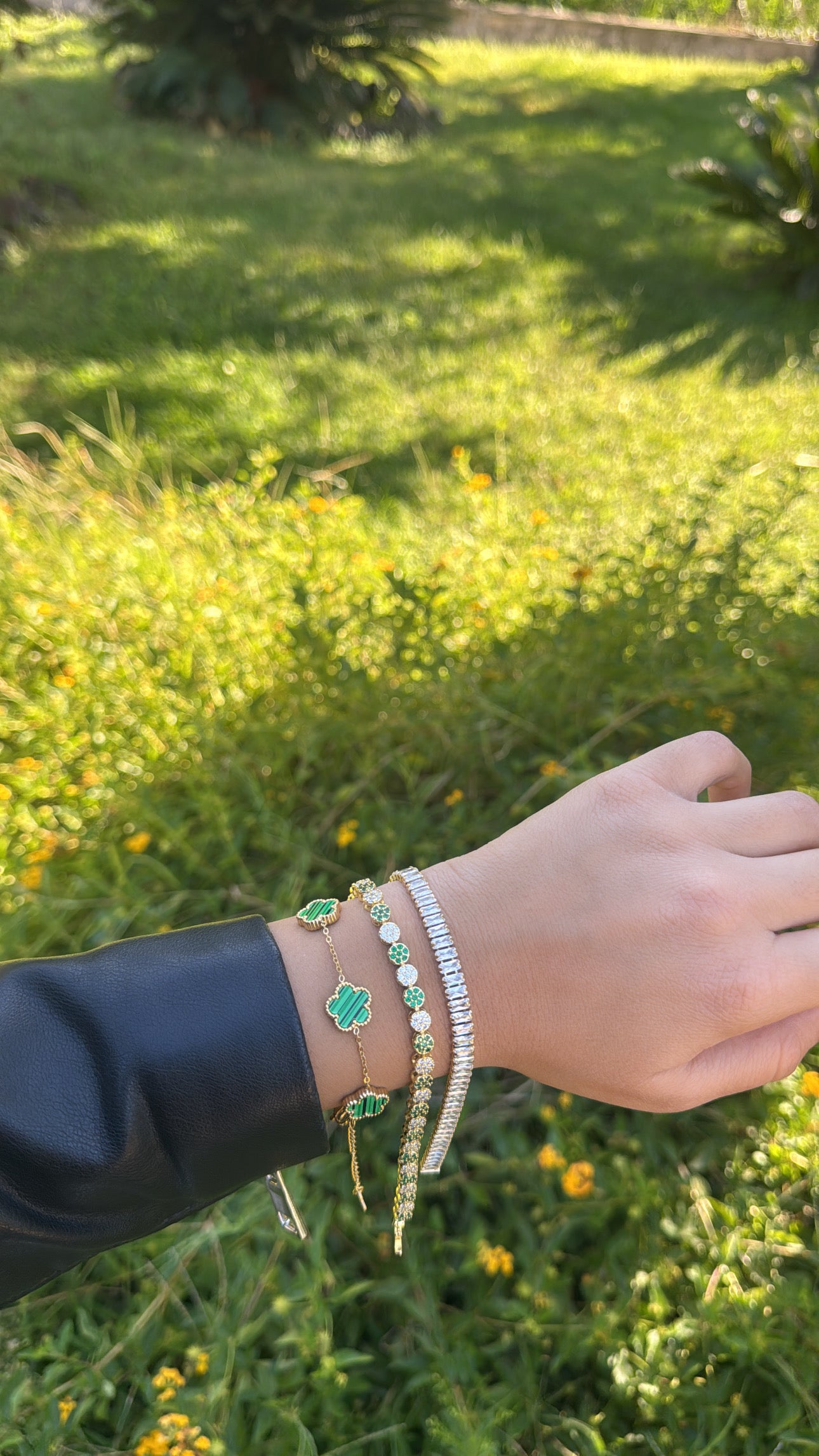 Bracciale quadrifogli
