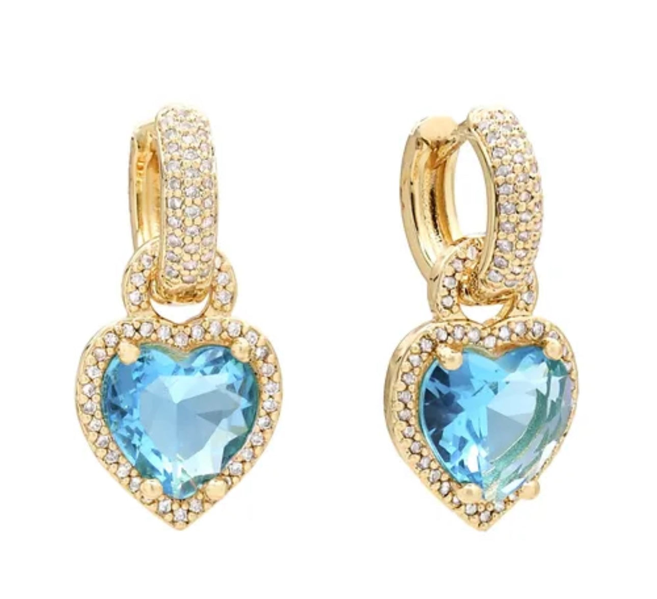 Orecchini heart if ice azzurri