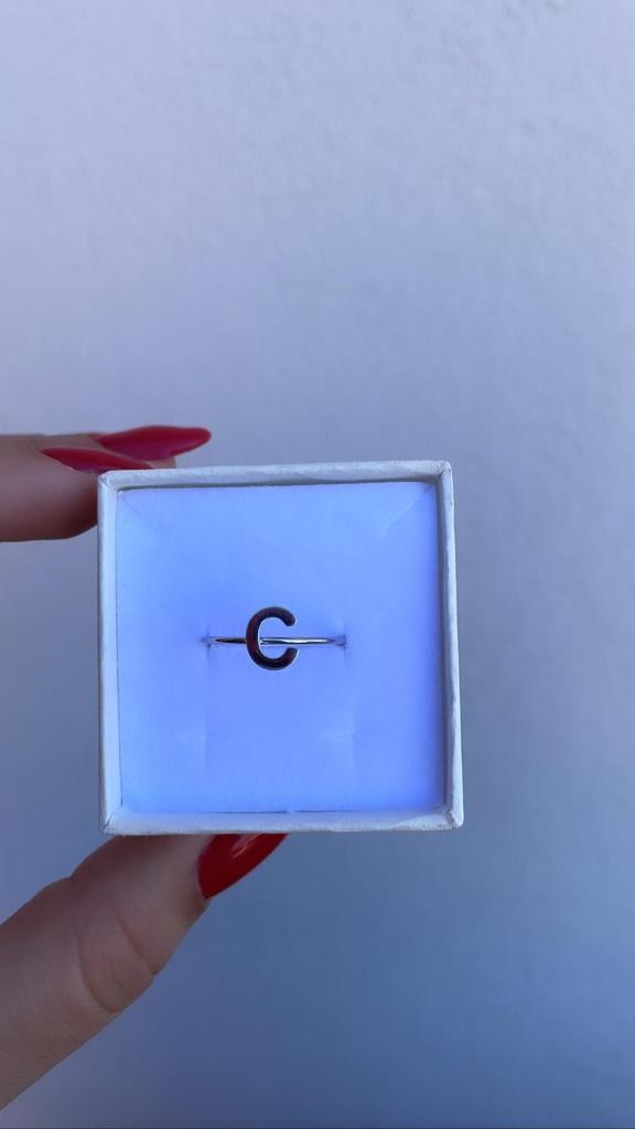 Anello lettera simply