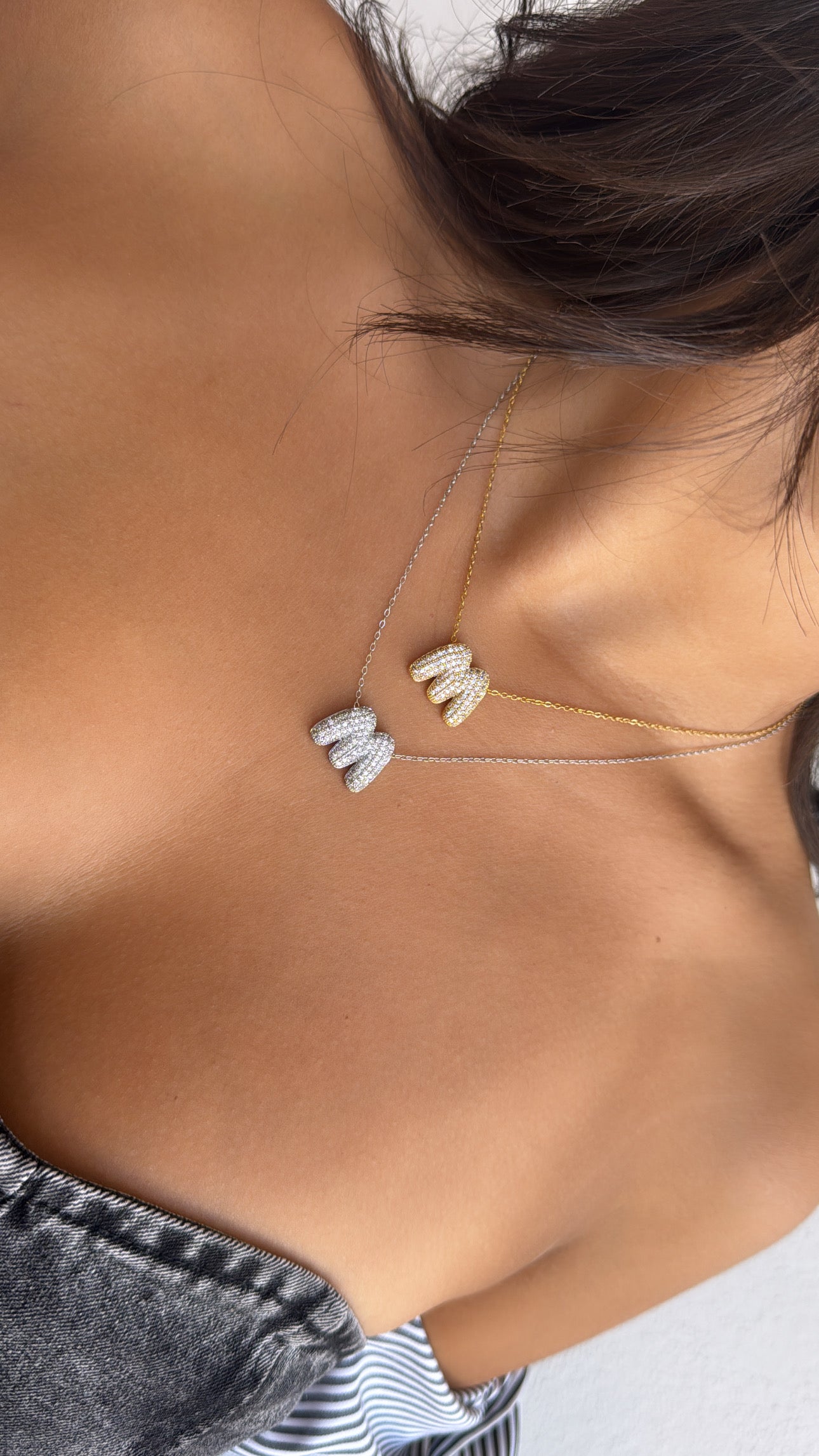 Collana lettera del cuore new