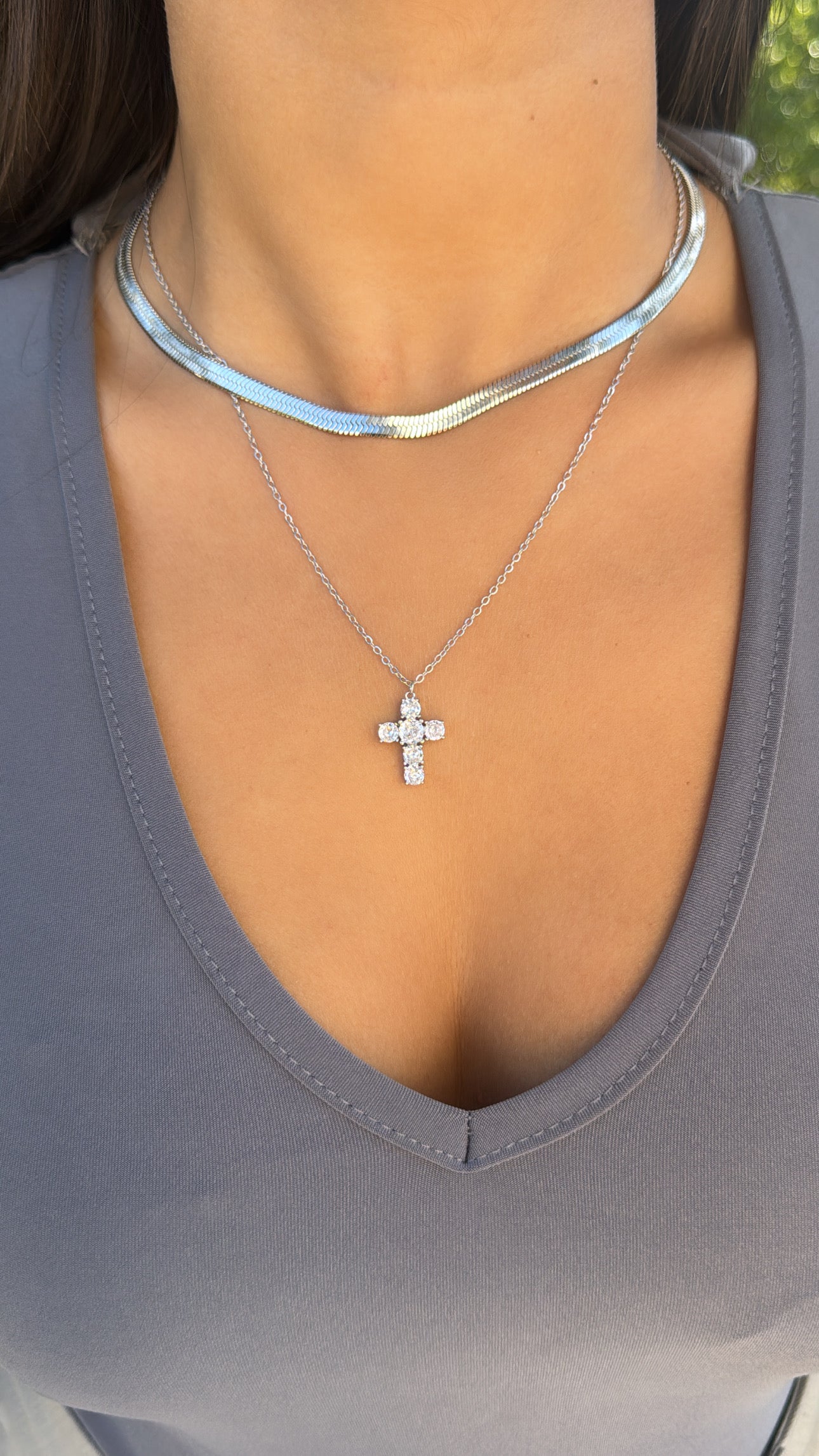 Collana croce new