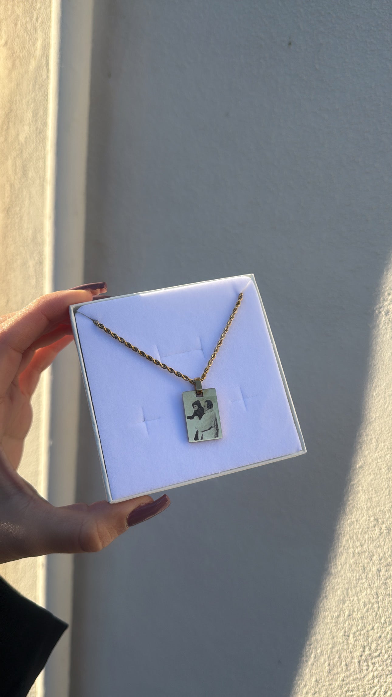 Collana dedica con foto