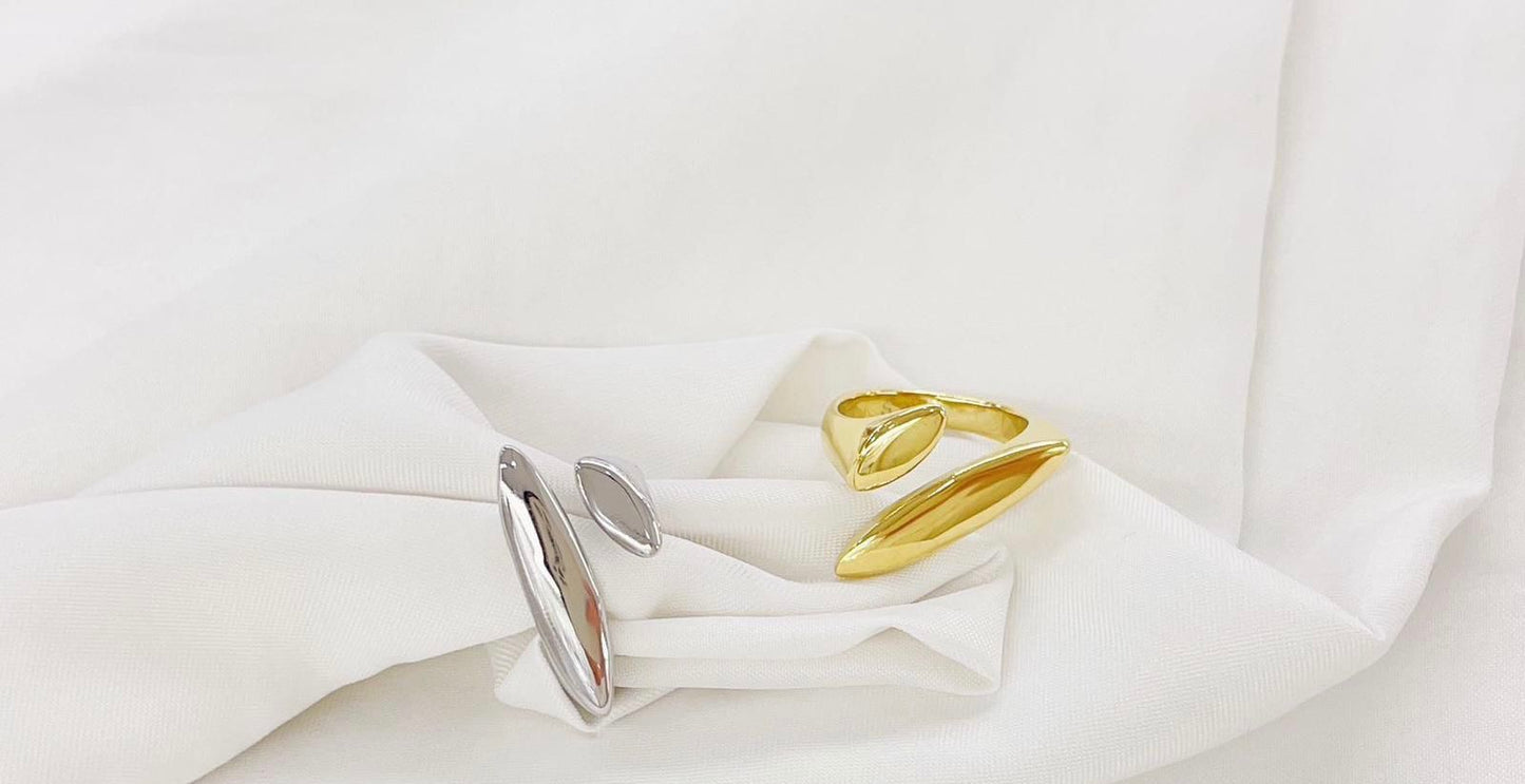 Anello double square