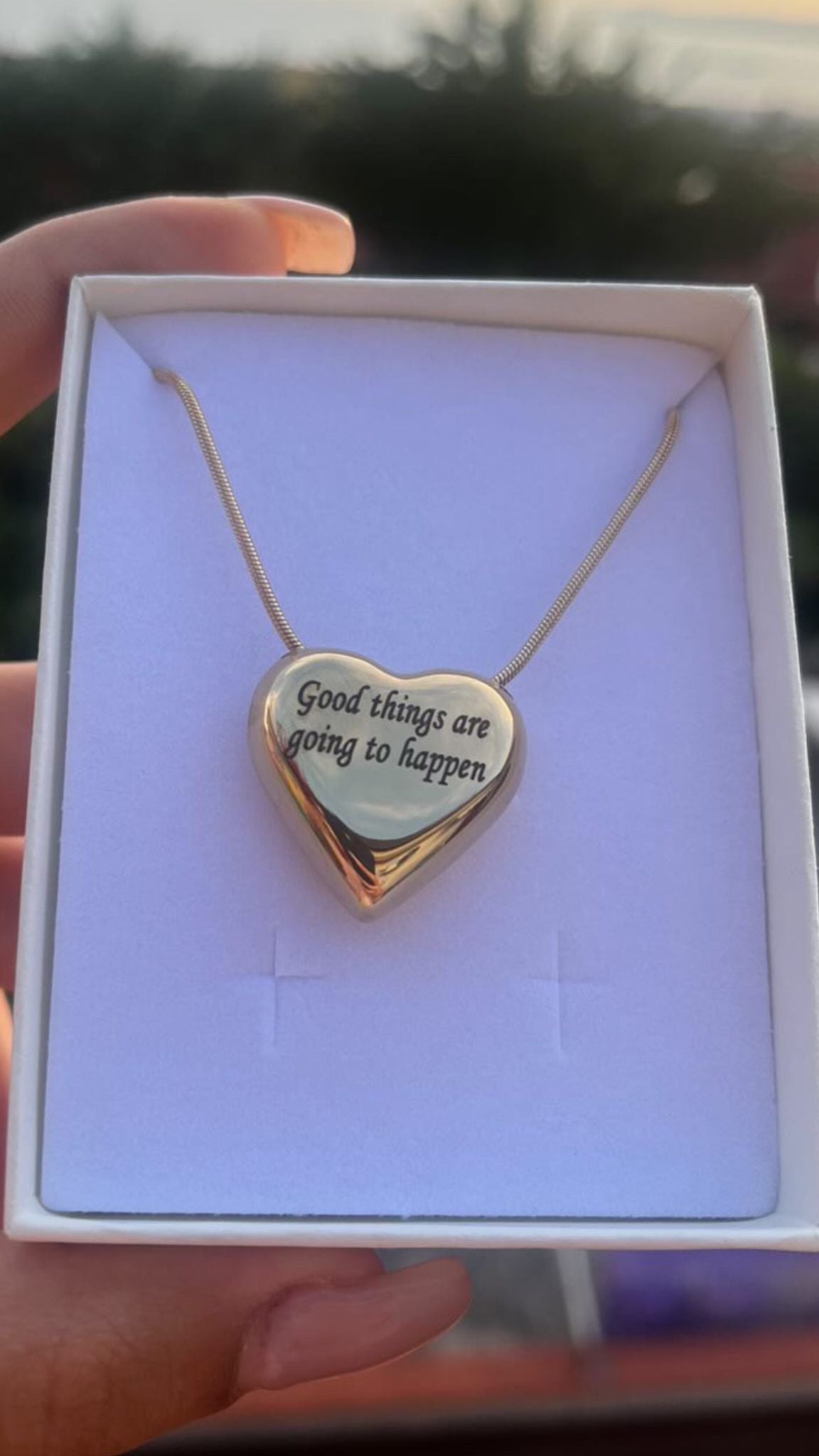 Collana big heart con INCISIONE