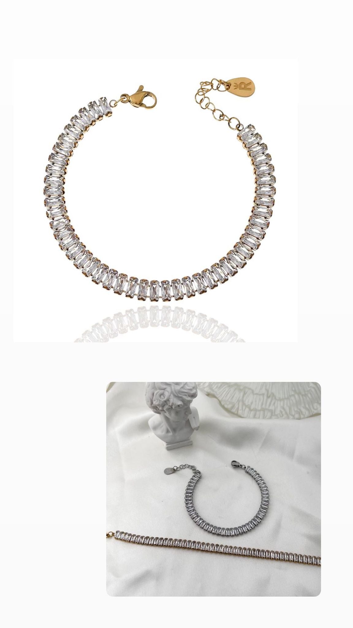 Bracciale baguette
