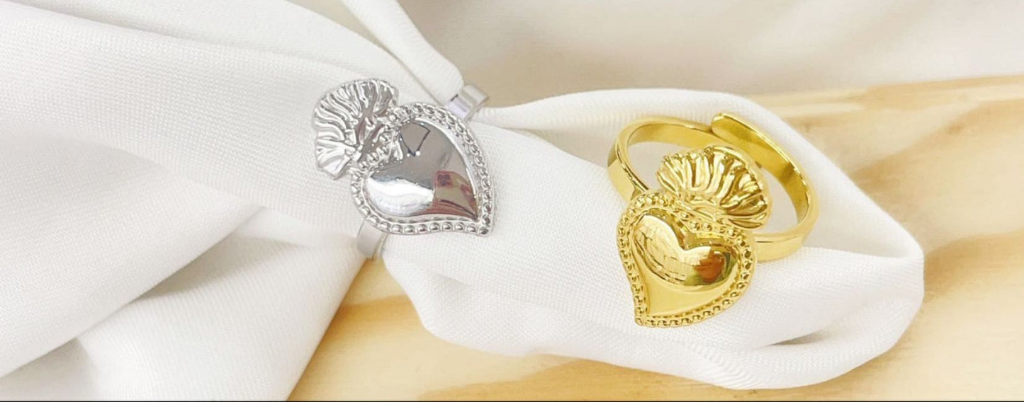 Anello cuore sacro