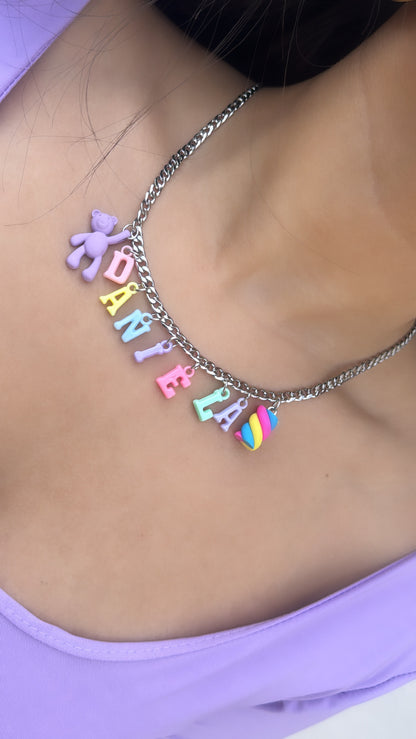 Collana name multicolor