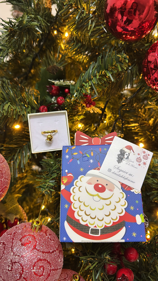 Anello campana+ confezione regalo natalizia
