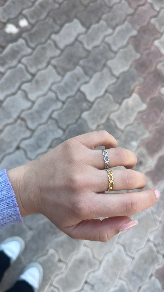 Anello cuoricini