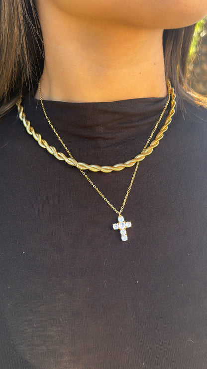 Collana croce new
