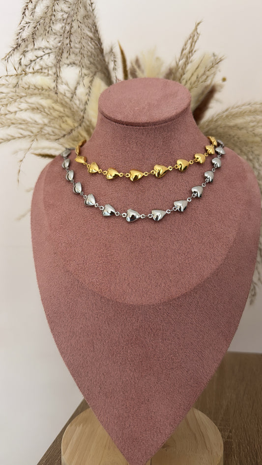 Collana cuori sonaglio