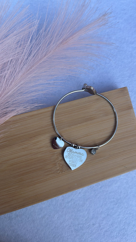 Bracciale rigido: mamma sei l’esempio di tutto ciò che vorrei essere