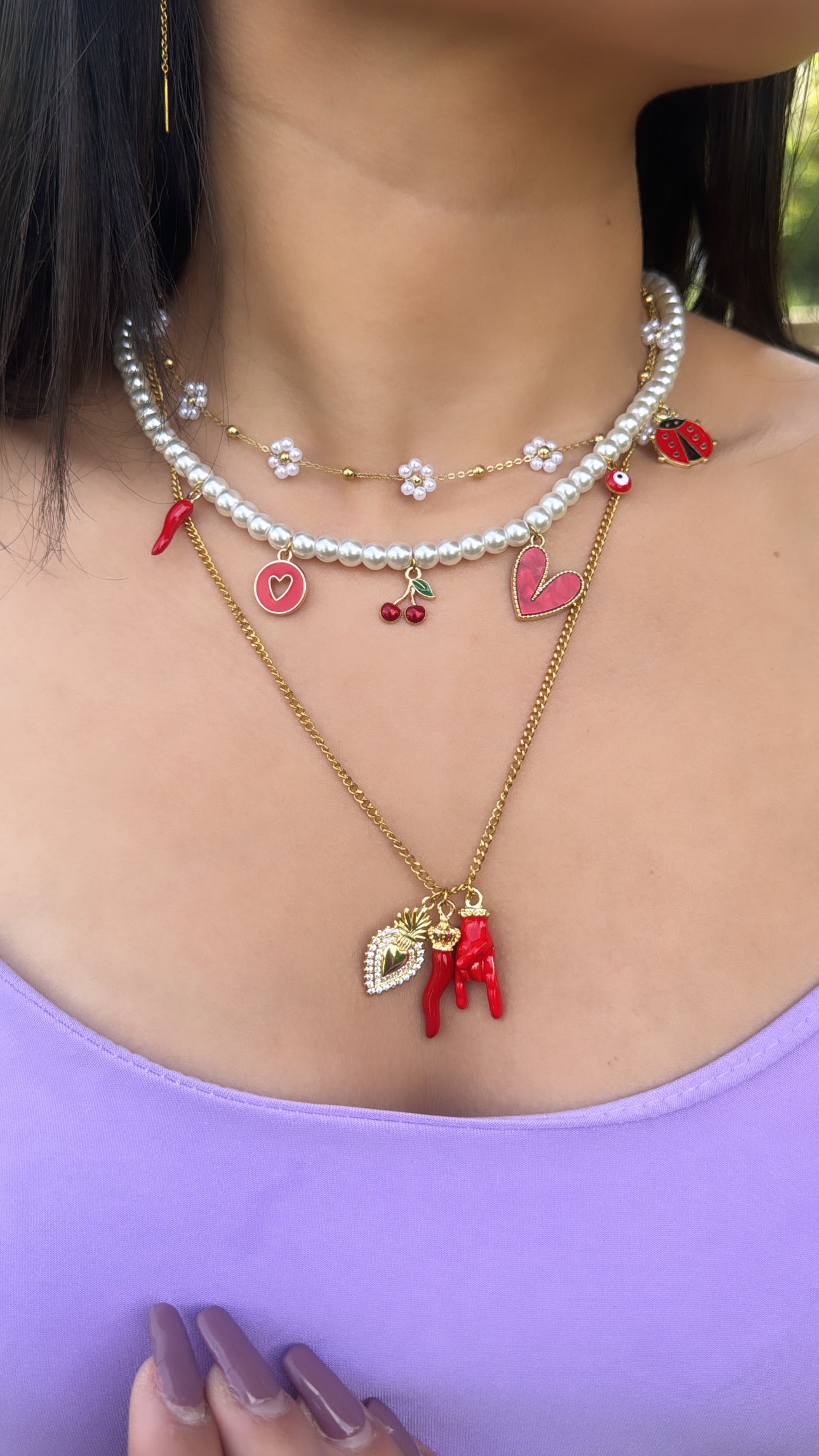 Collana Ibiza medium perle