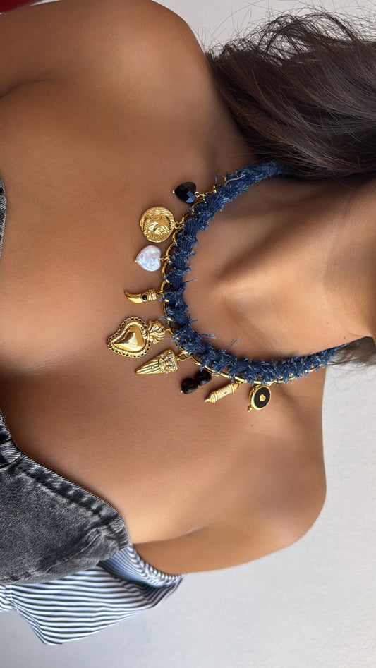 Collana blue jeans