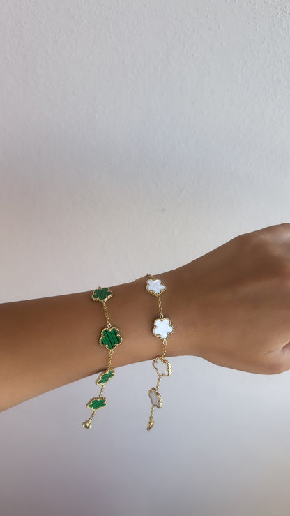 Bracciale quadrifogli