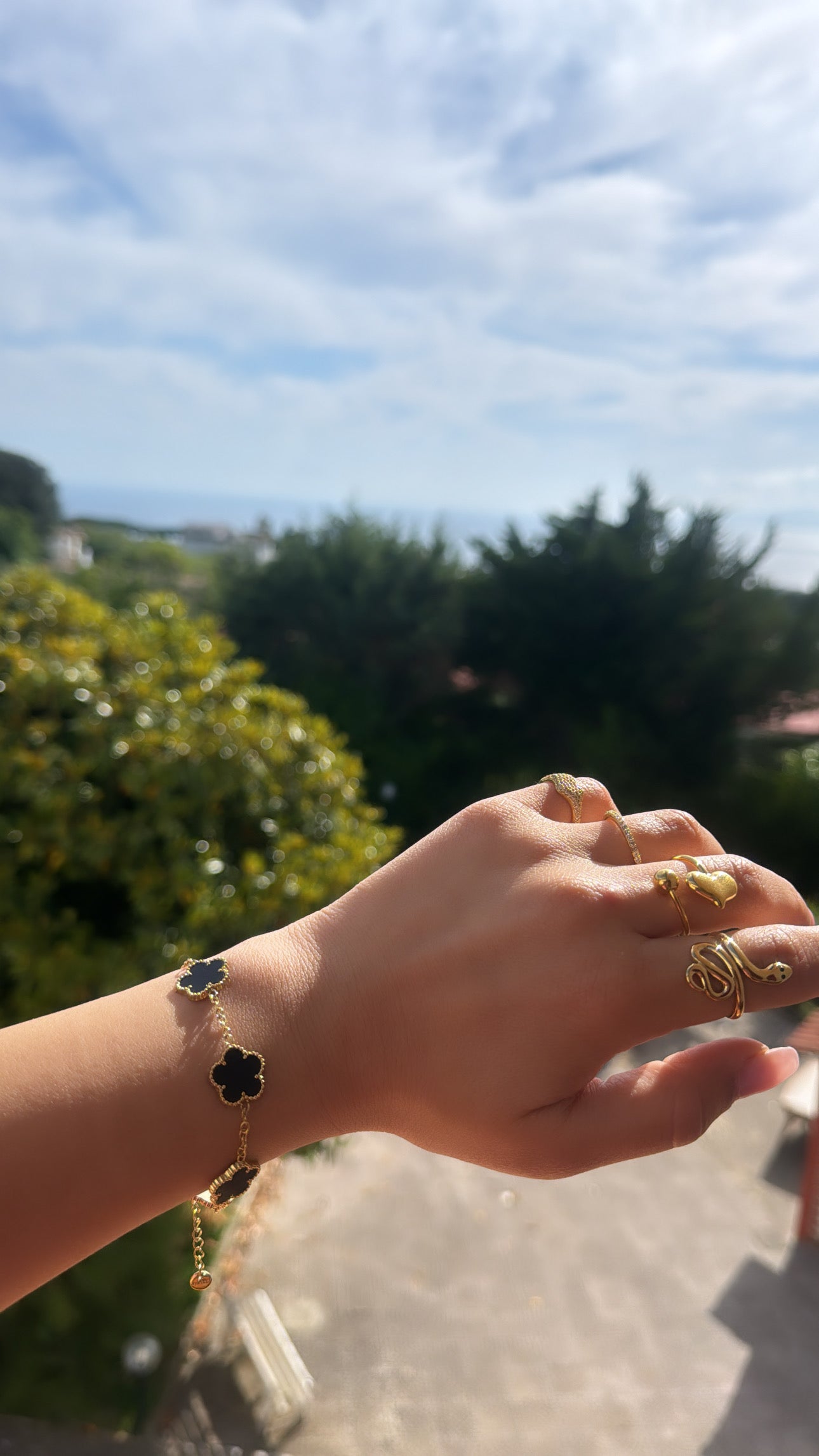 Bracciale quadrifogli