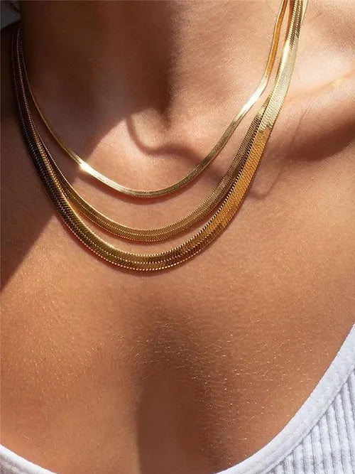 Collana snake tripla
