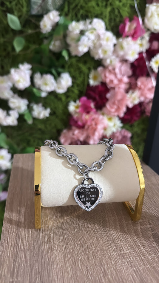 Bracciale ricordati di brillare sempre