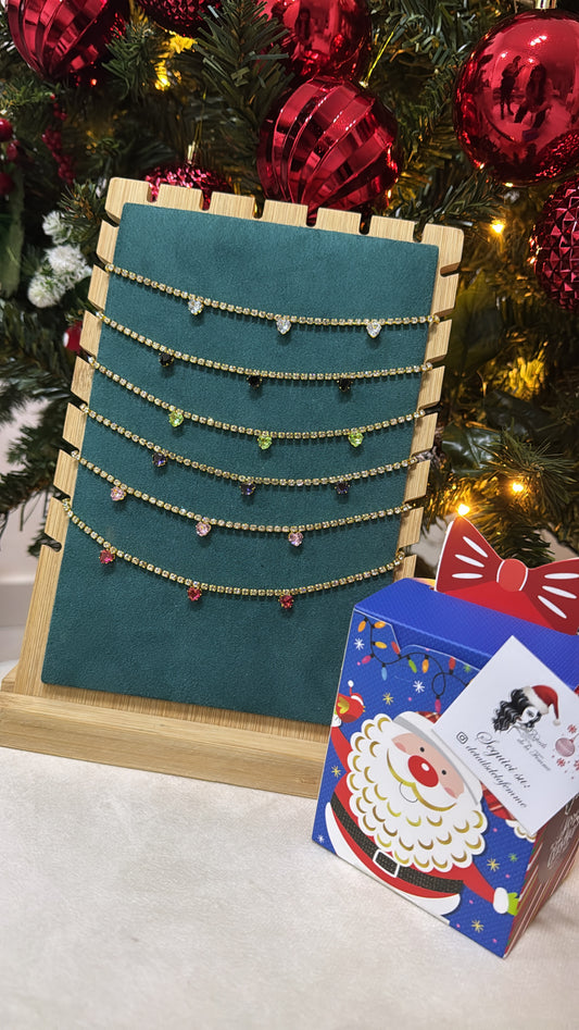 Collana Swarovski + confezione regalo natalizia