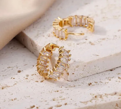 Orecchini mini diamanti