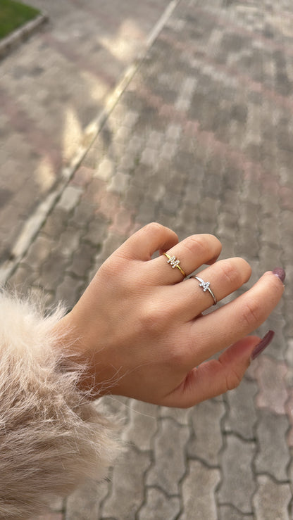 Anello lettera del cuore
