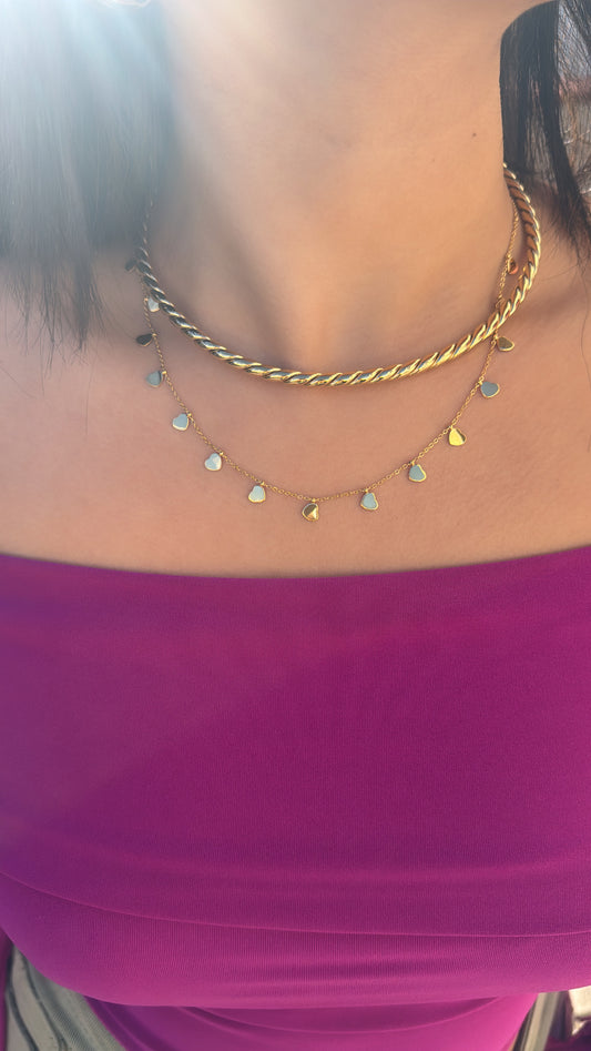 Collana cuoricini
