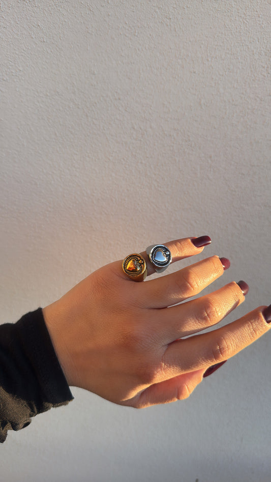 Anello da mignolo cuore
