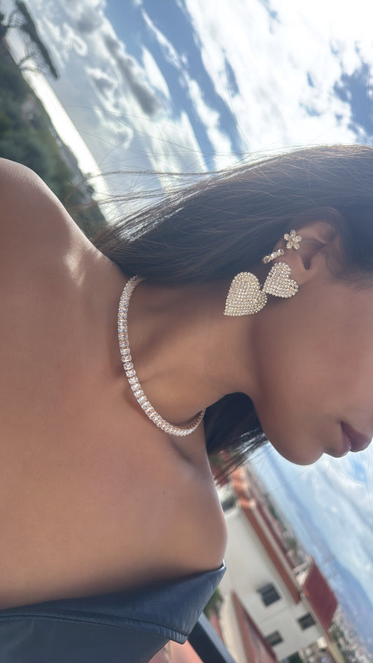 Collana baguette girocollo