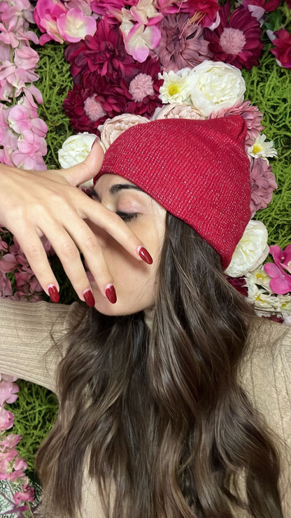 Cappello con brillantini