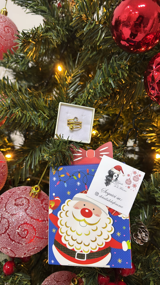 Anello spirale + confezione regalo natalizia