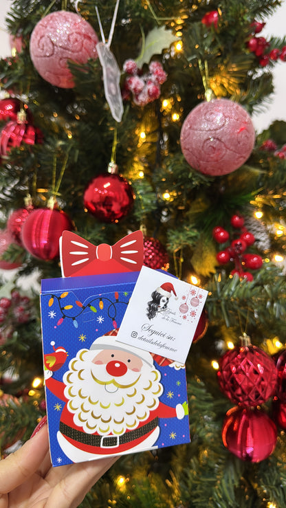 Set orecchini + collana  + confezione regalo natalizia