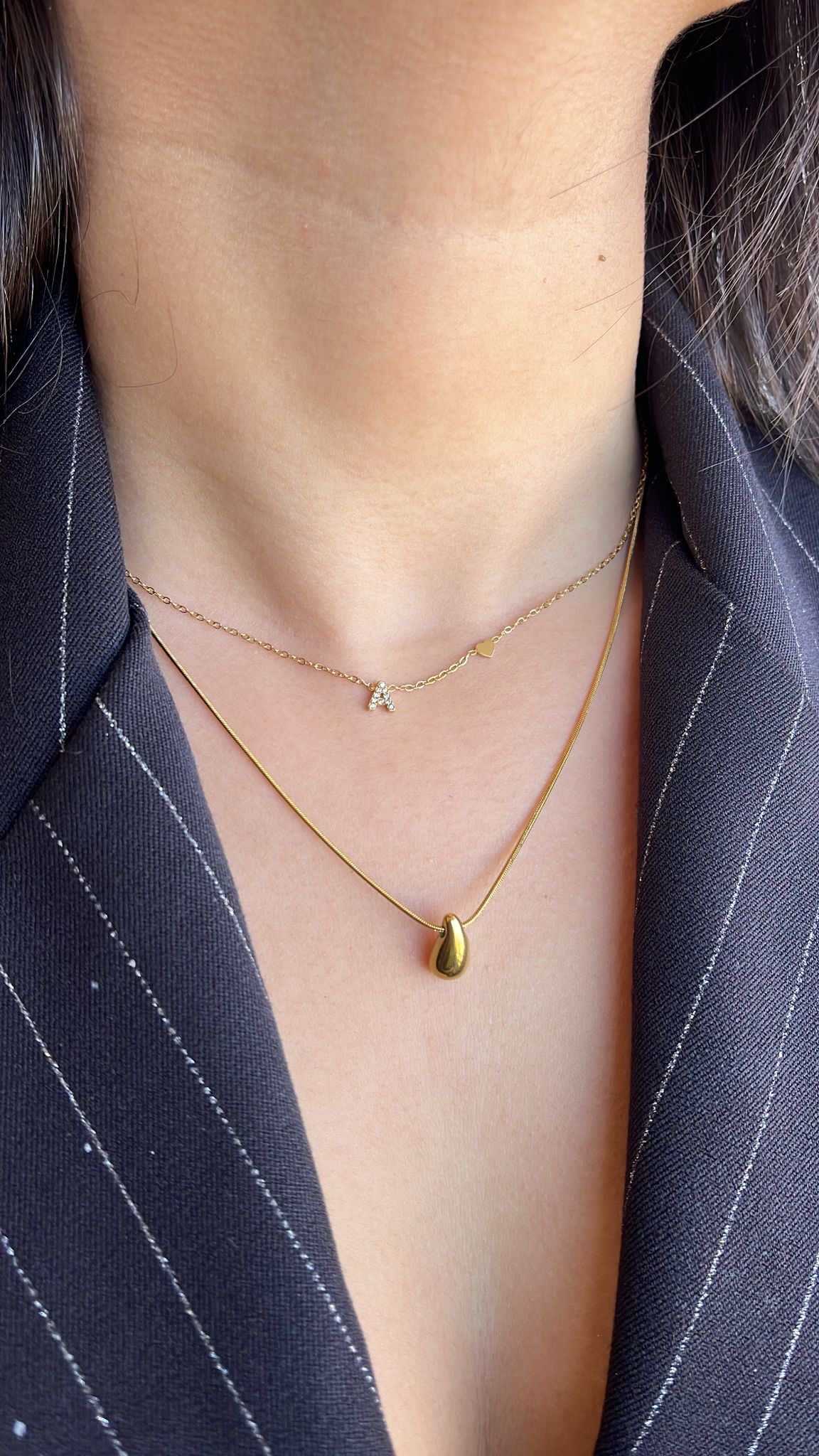 Collana lettera del cuore