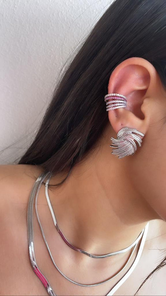 Orecchini spirale al lobo