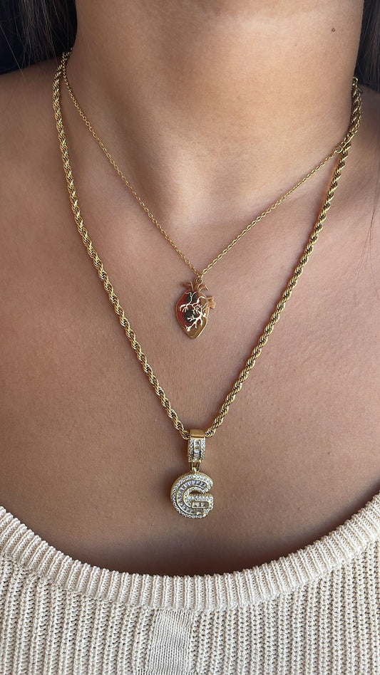 Collana cuore anatomico