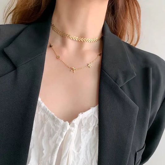 Collana foglia
