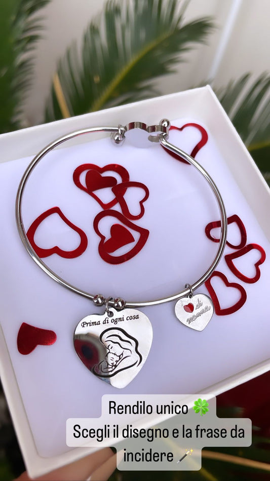 Bracciale dedica d'amore da incidere