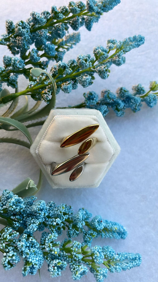 Anello double square