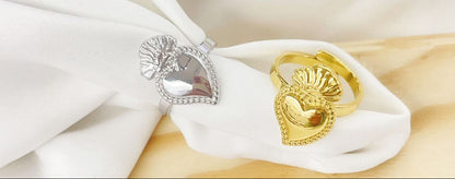 Anello cuore sacro