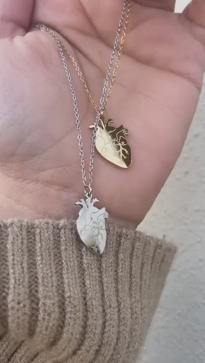 Collana cuore anatomico